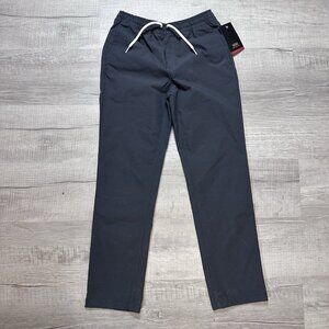 Vans Range Elastic Pants Youth Medium Gray Relaxed Fit Drawstring Waist Casual
